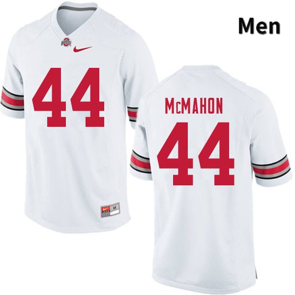 Ohio State Buckeyes Amari McMahon Men's #44 White Authentic Stitched College Football Jersey